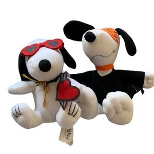 Peanuts Valentines and Halloween plush